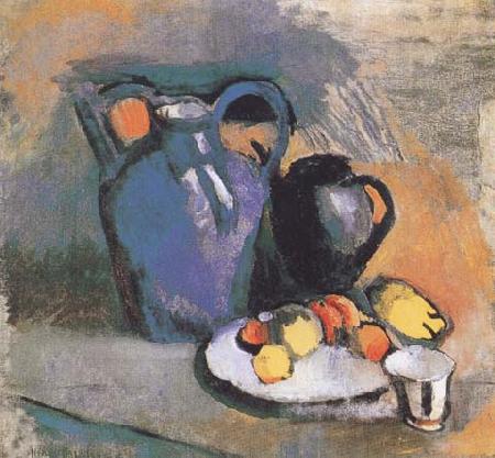 Henri Matisse Still Life with Blue Jug (mk35) oil painting image